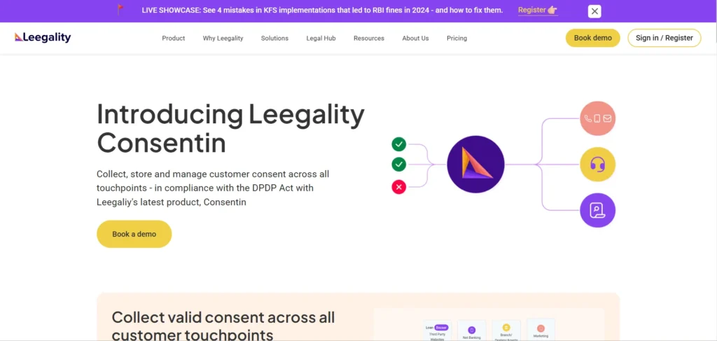 Leegality Website Screenshot