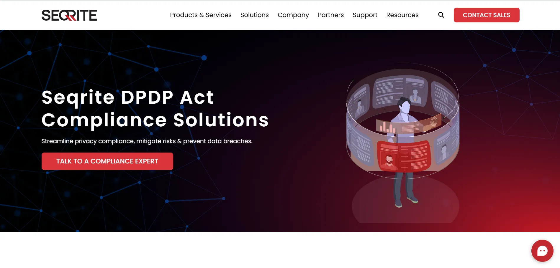 Seqrite Website Screenshot